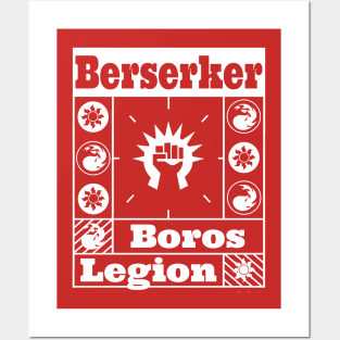 Boros Legion | Berserker | MTG Guild White on Red Design Posters and Art